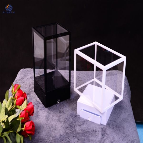 Glossy Surface Acrylic Makeup Organizer Box Beauty Product Acrylic Cosmetic Box