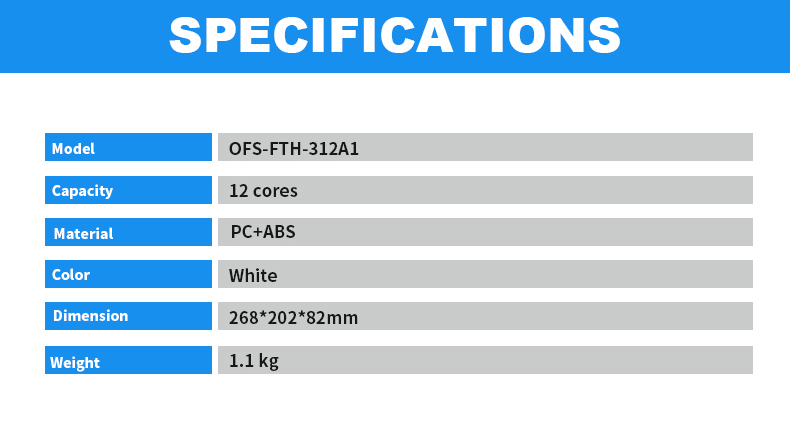 1/4 Splitter Outdoor 12core Ftth Distribution Box IP55