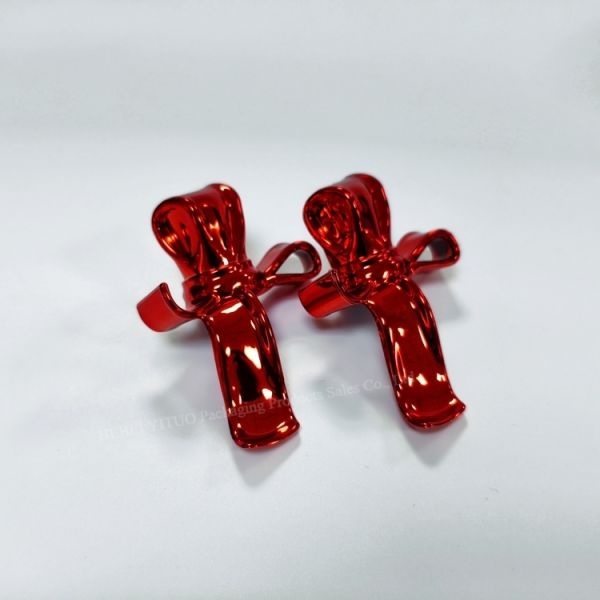 Tapa de botella de perfume de plástico con forma de arco, bomba de presión superior de 15 mm