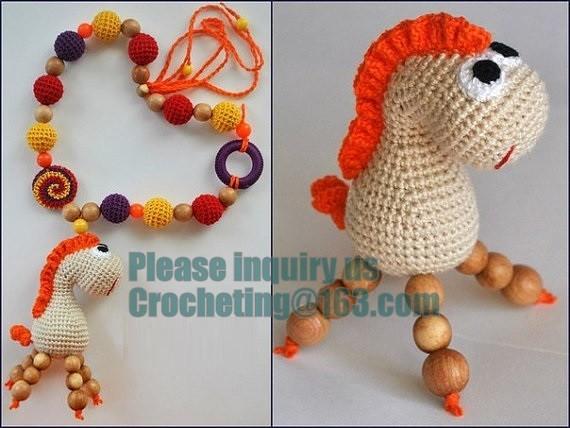 Baby Teether Toy, Eco-friendly toy, Teething necklace,Teething toy, Breastfeeding Necklace for Mom