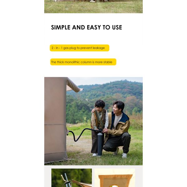 Надувная палатка на открытом воздухе для семейного собрания 5-8 человек водонепроницаемая палатка для пикников и походов