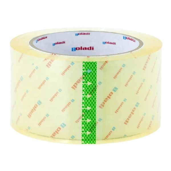 Silent 50m BOPP Acrylic Adhesive Express Packaging Tape Roll High Viscosity Brown Transparent Low Noise Wholesale
