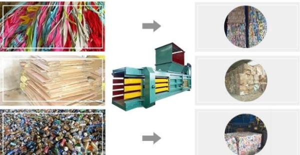 PET Hard Plastic Recycling Machine , Plastic Baler Machine Packing Recycle Bottle