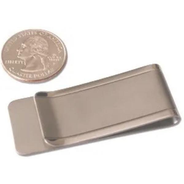 Clipes de caneta de dinheiro padrão portador de etiqueta de punção personalizado de aço inoxidável Slim Card Id Homens Mulheres Carteira Peças de carimbo de metal