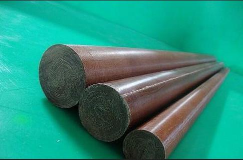 Bakelite Insulation Cotton Rod / Brown Phenolic Rod 1.25-1.40g/Cm3 Density