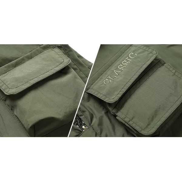 2022 Logotipo impreso a medida Pesca senderismo Utilidad táctica al aire libre Multi bolsillo Respirador de trabajo malla chalecos masculinos