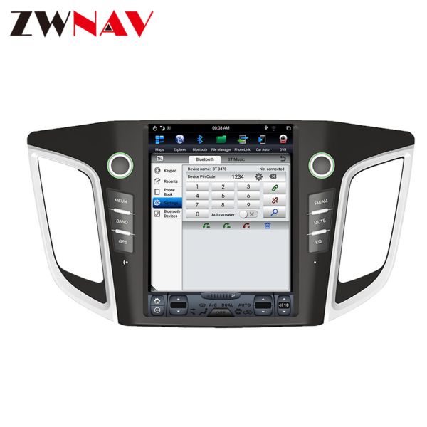 Стиль Тесла автомобильного радиоприемника блока управления мультимедиа ИС25 2014-2018 для Хюндай