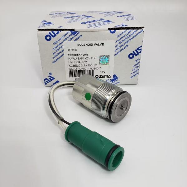 Válvula solenóide de bomba hidráulica elétrica TDRDE5K-10-40 para Kobelco SK200-1/3 Kawasaki K3V112