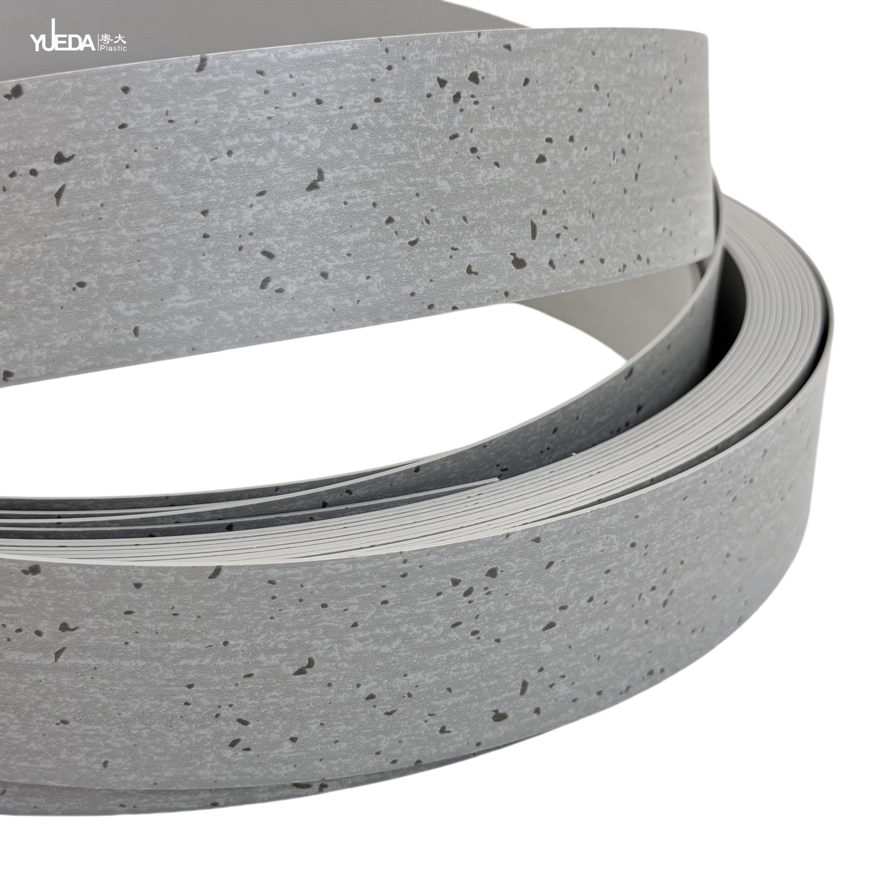 Concrete Grey Speckled PVC Edge Banding | YUEDA Furniture Edge Trim