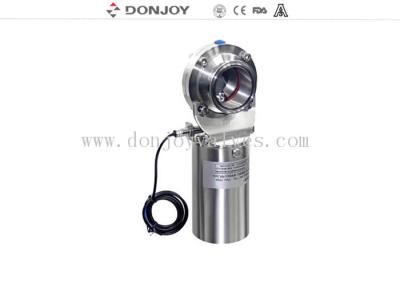 Válvula de borboleta apertada pneumática de aço inoxidável de SS316L com sensor de posição