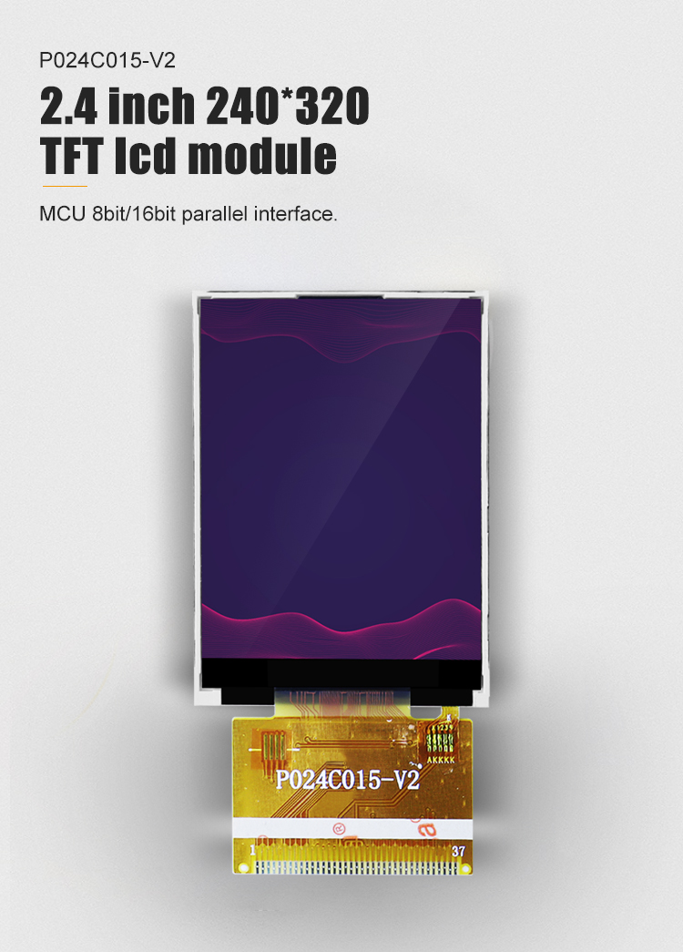 Модуль Polcd ILI9341V TFT LCD 2,4-дюймовый Tft Spi 240x320 8080 MCU 8 бит