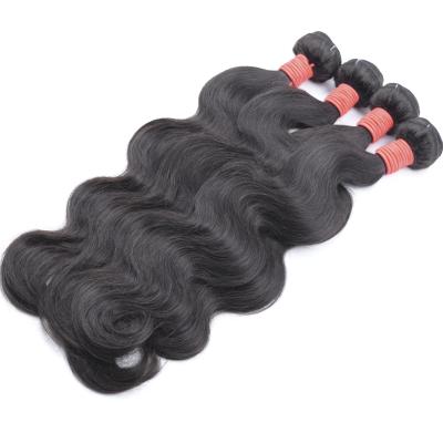 Extensão peruana do cabelo da cor natural do pacote do Weave do cabelo humano da onda do corpo