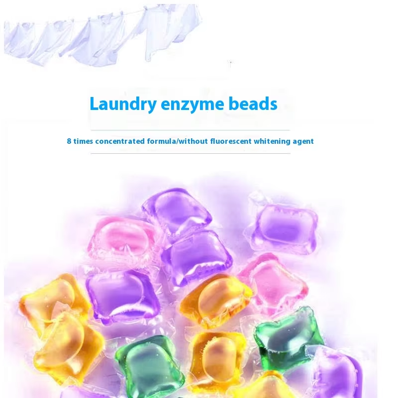 Factory Direct Sale Lavender Deep Cleaning Gel Pods with Low Foam Easy Rinse and Color Protection Laundry Pods