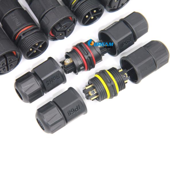 Conector de fio de cabo elétrico à prova d'água de 3 pin IP68