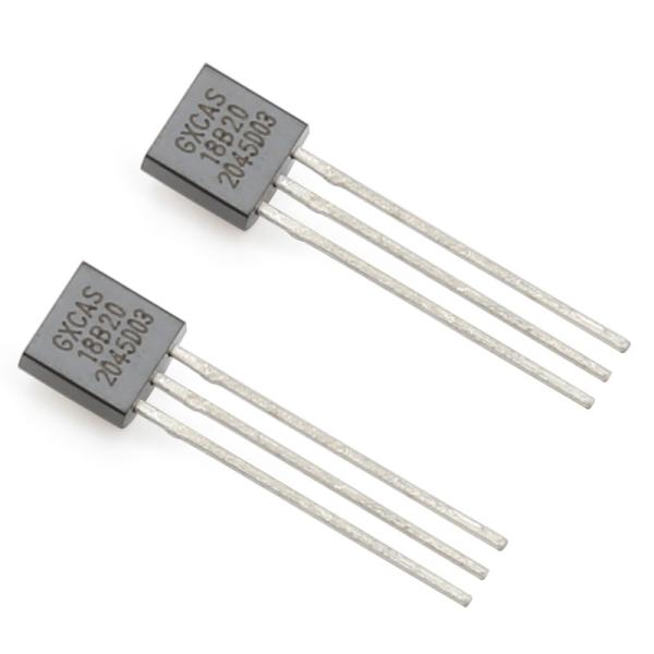 6x25mm Nickel Plated Brass Housed DS18B20 Temperature Sensor GX18B20 Digital Sensor With 50mm 26AWG 3 Core Cable