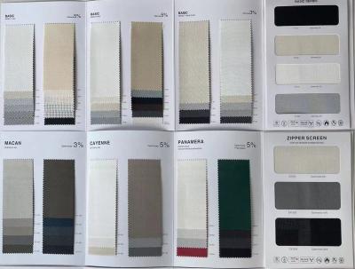 Outdoor Window Fiberglass Sunscreen Shade Roller Blind Fabric 1% Openness