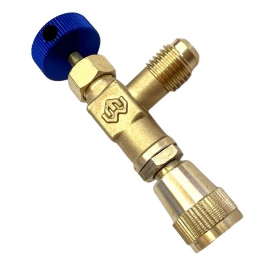 Air Conditioner Safety Valve – Leak-Proof Refrigerant Charging Adapter Frost-Proof Valve for R410 & R22 Systems