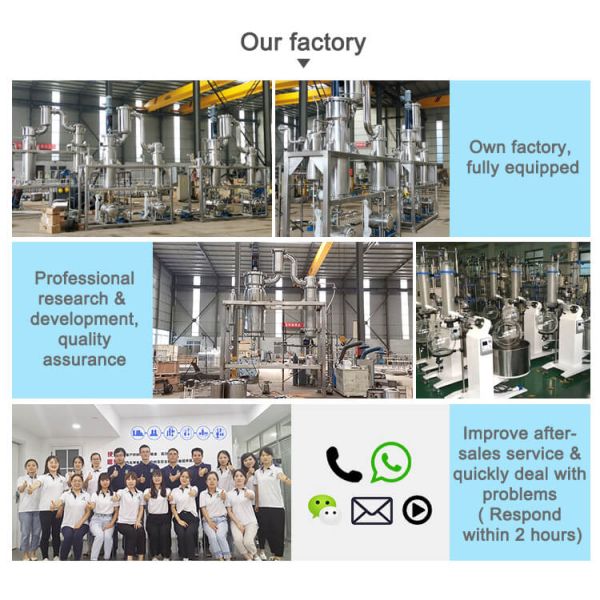 CBD Industry Wiped Film Evaporator Equipment