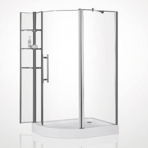 Sécurité Isolation acoustique Confidentialité Porte de douche glacée Porte de douche en verre pour hôtel / villa / bâtiment public