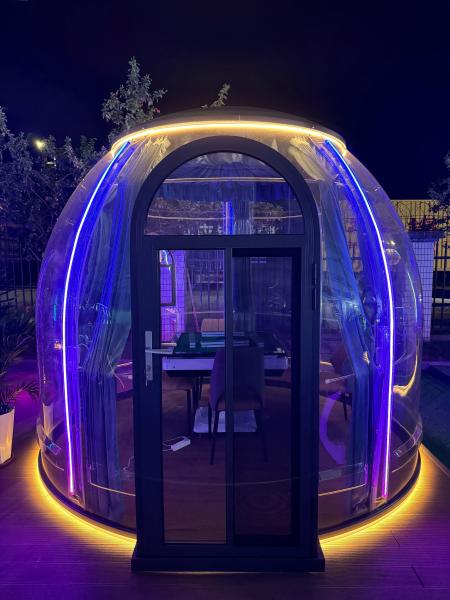 Modern Style Clear Polycarbonate Bubble House Insulated Prefab Picnic Dome Tent for Hotel Party Use Green Container Material