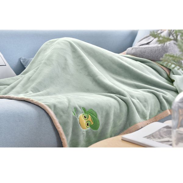 Cute Kids Cartoon Soft Flannel Fleece Blanket Animal Print For Christmas Gift