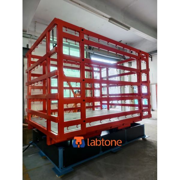 Vibration Testing Mechanical Shaker Table with 2-5Hz Frequency and 30 deg Unbalance Vibration Mode