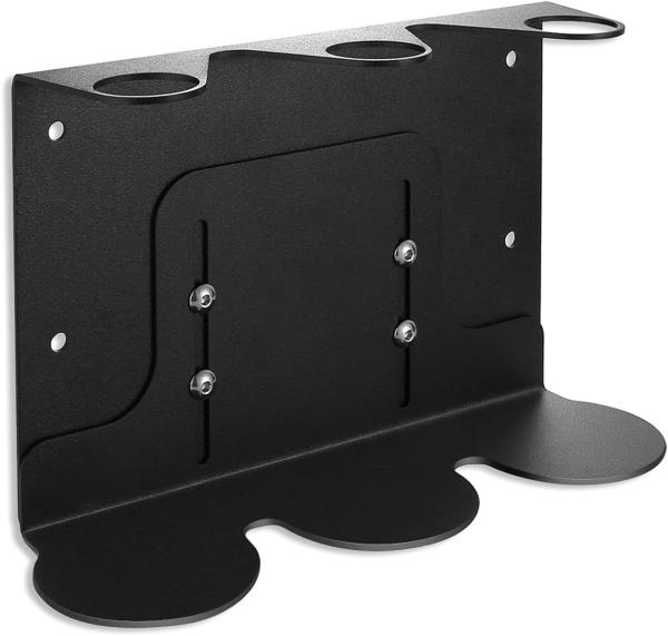 Stainless Steel Triple Shower Dispenser Holder Ideal for Homes and Refillable Bottles