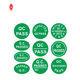 Hologram Round Paper Stickers FSC  UV Printing Custom Sticker Labels