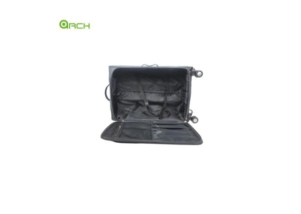 300D Polyester Trolley Case Soft Sided Luggage with Double Spinner Wheels