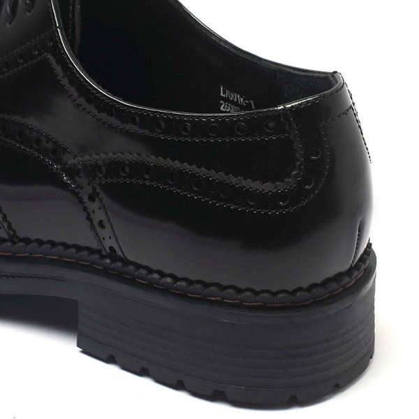 OEM ODM  Black Lace Up Mens Slip On Leather Dress Shoes