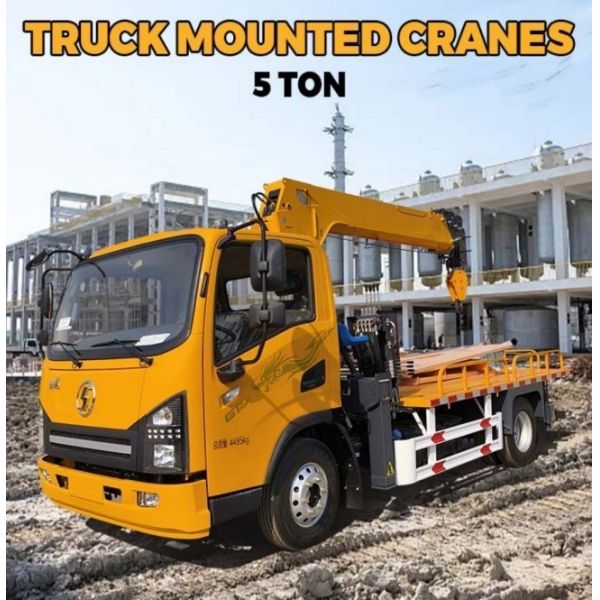 5tons Electric Knuckle Boom Xcmg Howo Used Mobile Wrecker Mounted Crane Truck