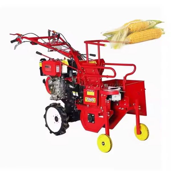 Multi-Purpose Walking Tractor Harvester - Corn Picker & Straw Crusher,