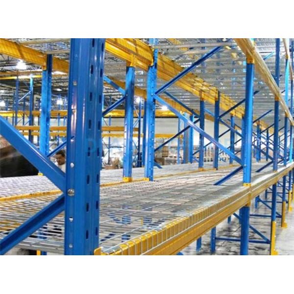 Industrial Channel Warehouse Storage Metal Steel Galvanized Wire Mesh Deck Rack