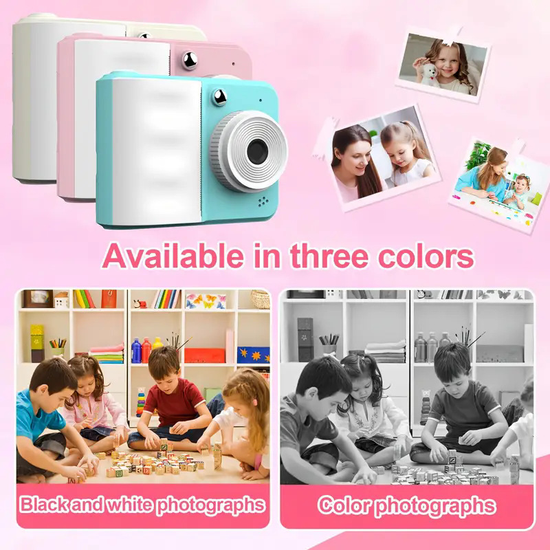 Cross-border Exclusive Supply of Instant Print Digital Cameras, Children's Mini Cameras, High-pixel Toy Mobile Phones, and Camer