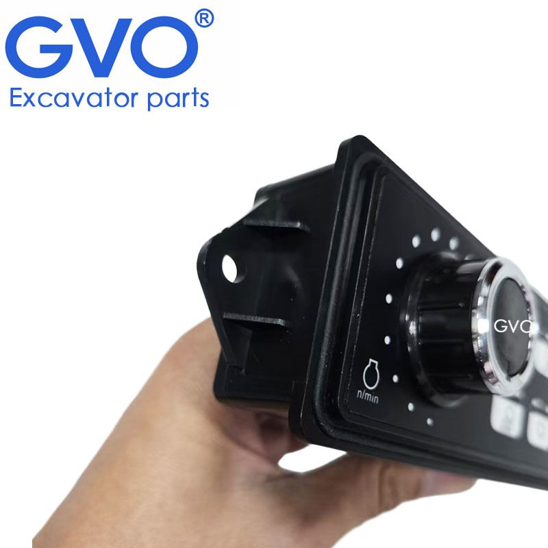 GVO M20C2809553 Throttle Knob Control Panel Switch Air Conditioner Panel Switch Box Panel Switch Control Assembly for Excavators