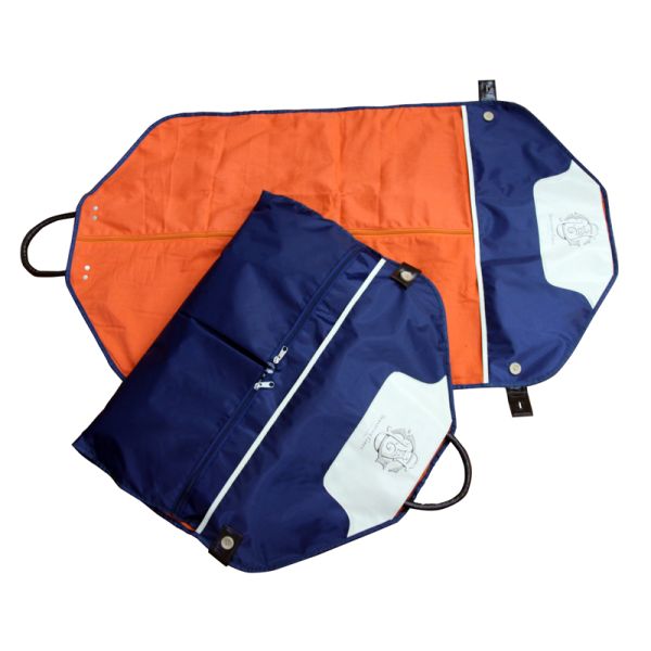 Eco-Friendly Navy Nylon Fabric Suit Garment Bag For Suit Packaging