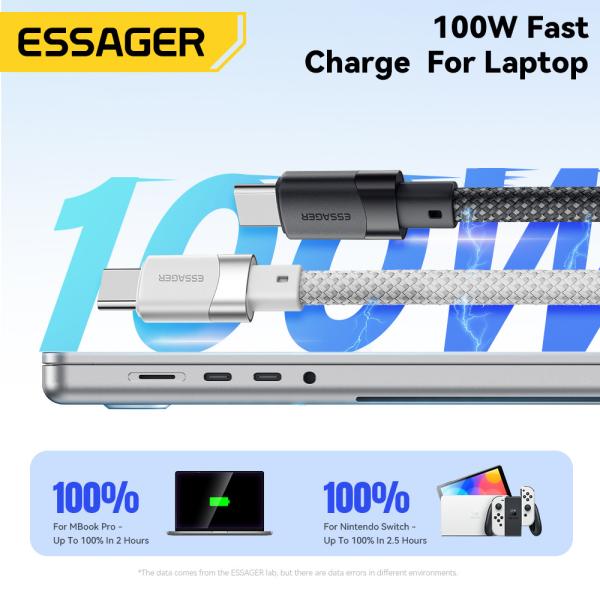 USB C から USB C マグネットケーブル 100W 1m 480Mbps ES-X53シリーズ