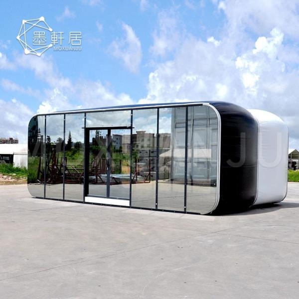 8M Box Hotel Luxury Glamping Tent Glass House Resort For Outdoor Shop