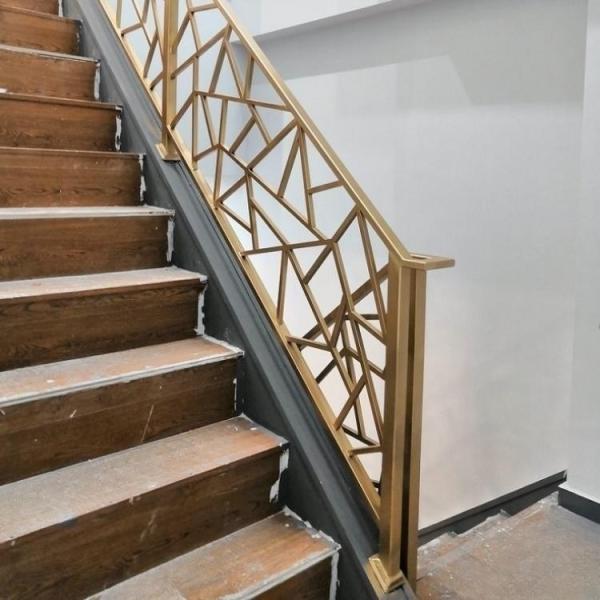 Attic Partition Modern Metal Stair Railing Bar Bracket Handrail Design