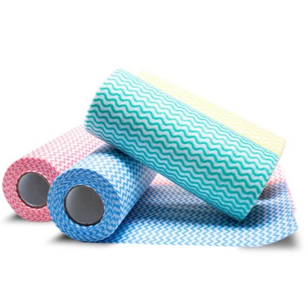 Spunlace Non Woven Disposable Cleaning Kitchen Wipe Fabric Roll