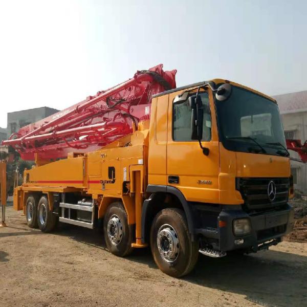 42 Meter Putzmeister Beton Pump Used Truck Mounted Red Color