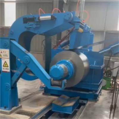 Electric Aluminum Coil Steel Coil Recoiler Machine With 380V/50Hz Voltage And Deviation Correction