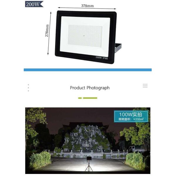 LED Floodlight 220V 10W 20W 30W 40W 50W 100W 200W 300W 400W Waterproof Advertising Light
