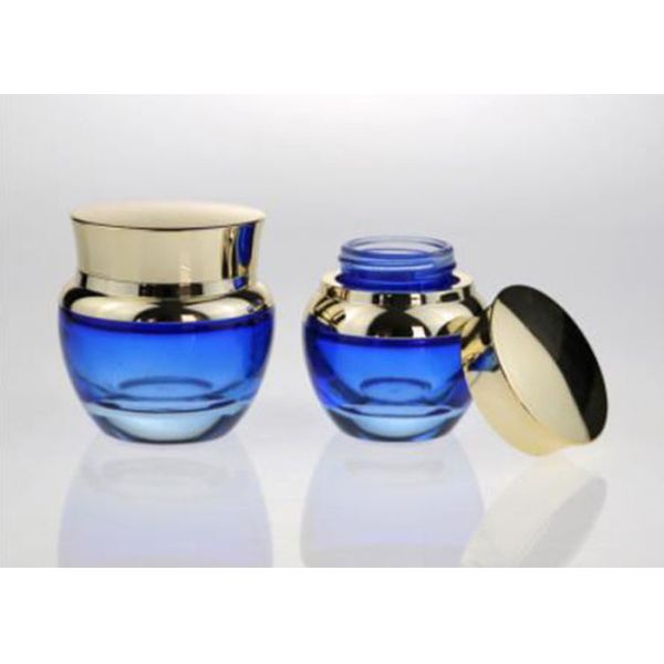 Gradient Cglass Makeup Bottles , Refillable Glass Bottle Eco Friendly Materials