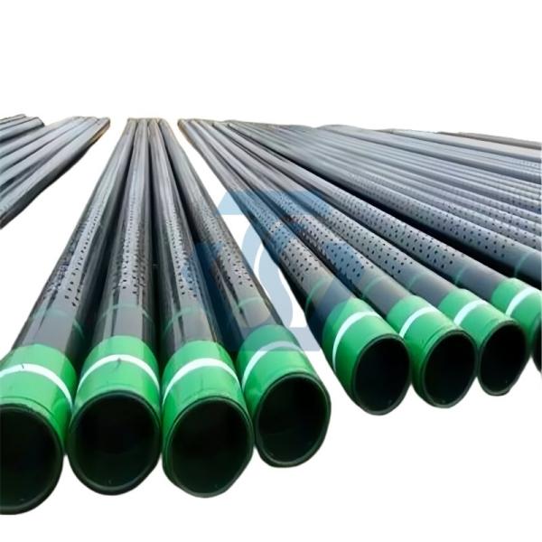 API 5CT Hot Water Geothermal Hot Spring Well Dewatering Metal Laser Slotted Screen Pipe Downhole Oil Sand Control Geological Spiral Slotted