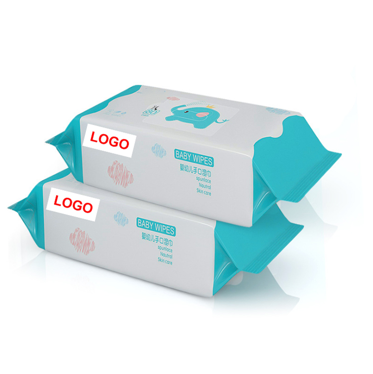 Pure Water Wipes 100pcs Baby Hand Face And Mouth Baby Wet Wipes 45gsm Customised