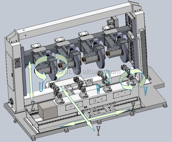 Four Working Stations CNC Automatic Polishing Machine For Metal Surface Polishing