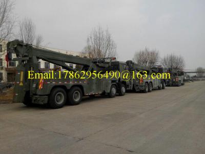 HOWO 8x4 Road Wrecker Truck With 7 Tons Front Axle And 18 Tons Rear Axle