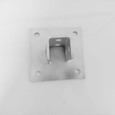 Braçadeira de sela 3MM Tubo de aço galvanizado Suporte elétrico Bases de postes de canal
