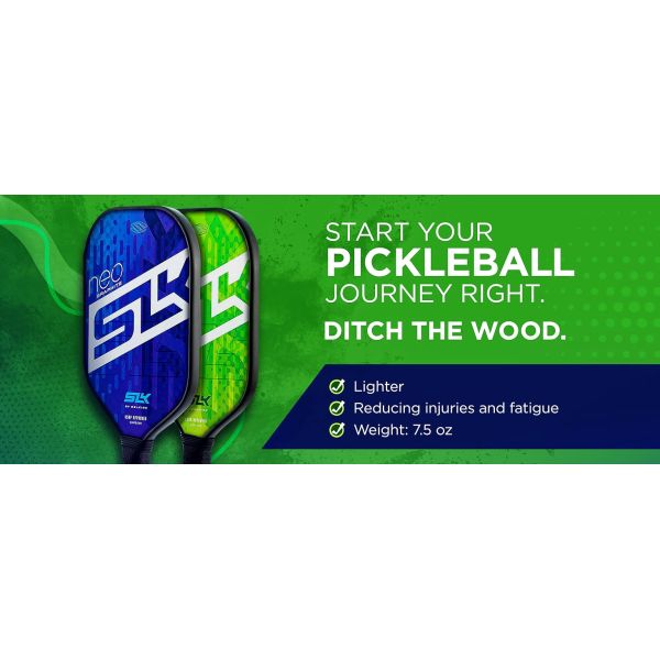 Custom 2024 SLK by Selkirk Outdoor Pickleball Paddles Featuring a Multilayer Fiberglass and Graphite Pickleball Paddle